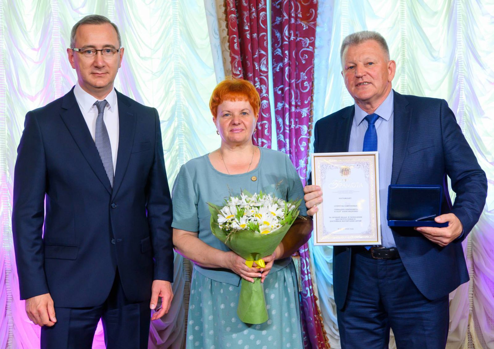 7 июля состоялась встреча Губернатора Калужской области с  супружескими парами региона, прожившими в браке более 25 лет 