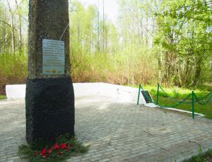 Памятник на могиле партизана Горчакова. Деревня Манино